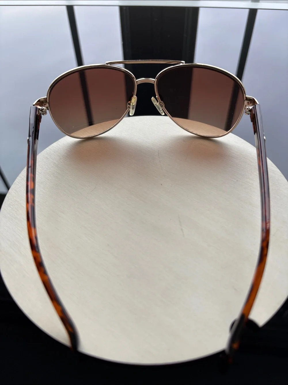 Jessica Simpson Gold Rim Tortoise Shell frame Rose-Tinted Women's Sunglasses